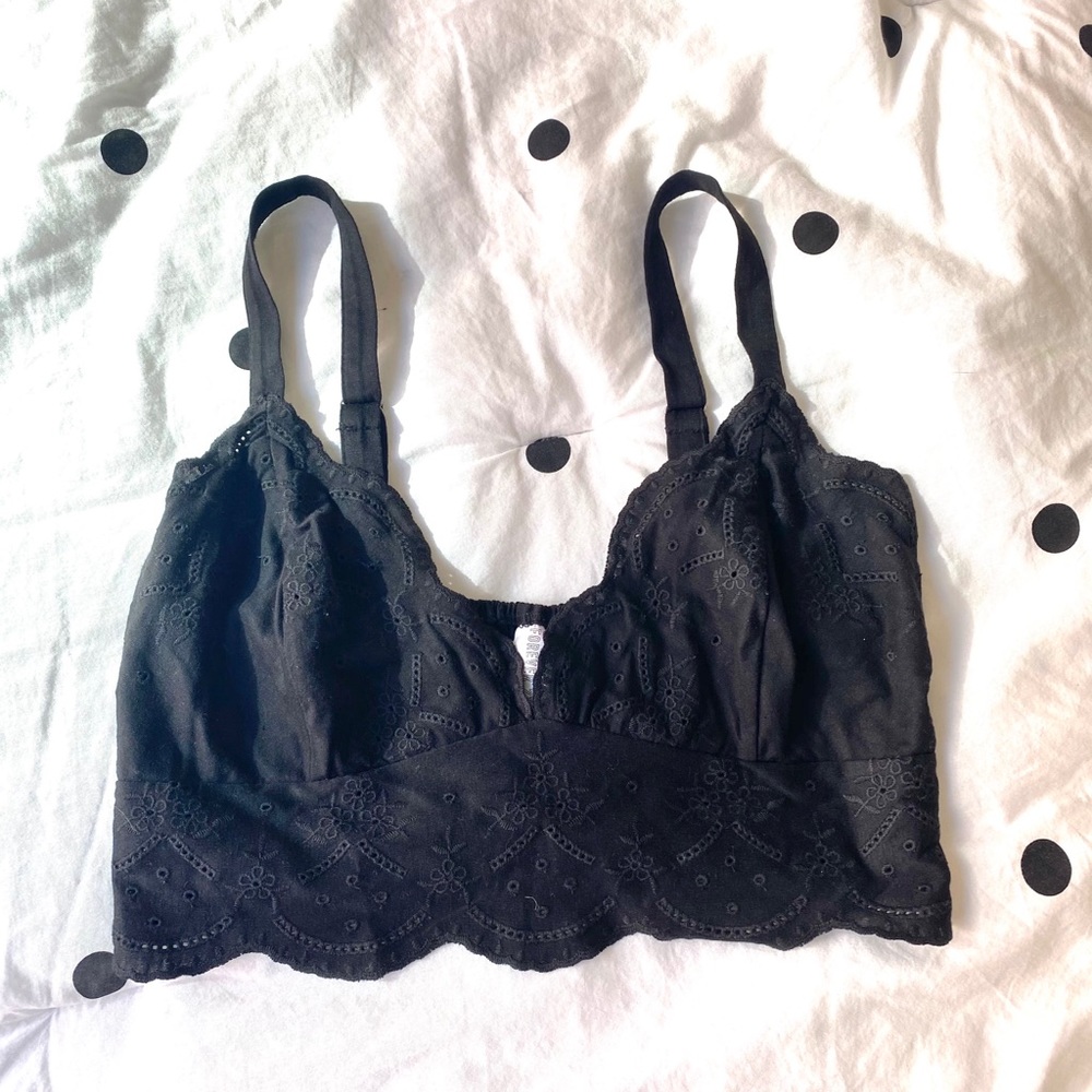 Eyelet lace bralette
